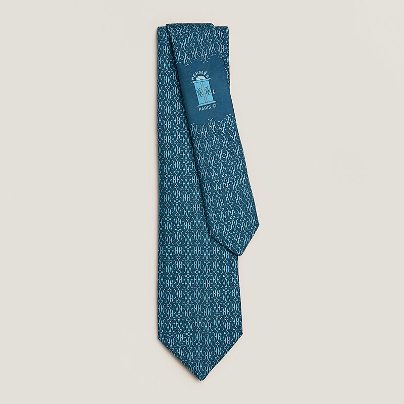Cravate Hermès bleue