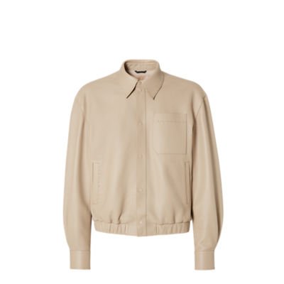 Blouson beige Fendi collection printemps-été 2025 homme