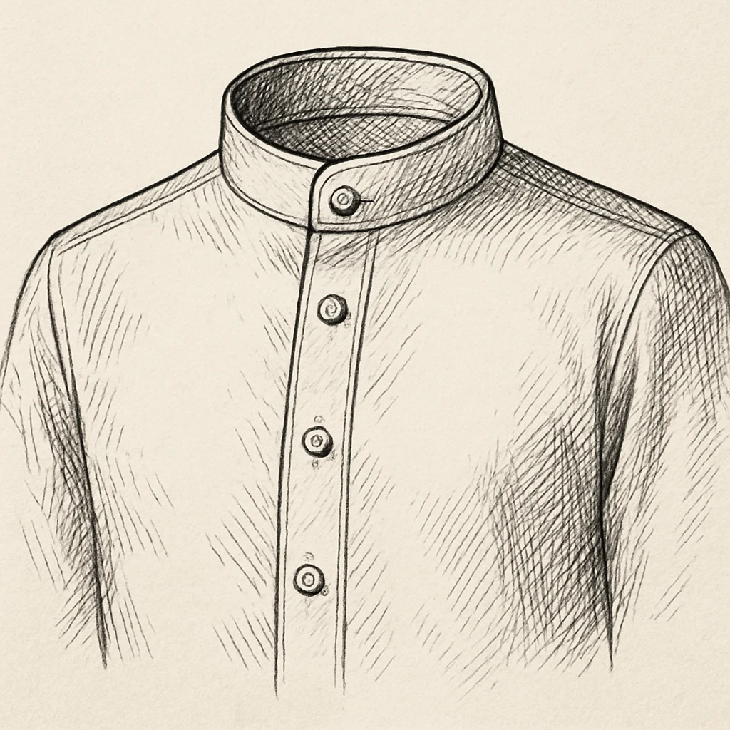 Dessin d'un col Officier